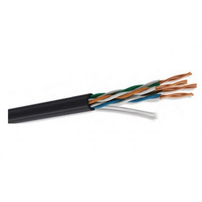BOBINA DE CABLE UTP CONDUMEX, 667666-45 CAT6, PARA EXTERIOR, 100% COBRE, RELLENA DE GEL, 305 MTS, COLOR NEGRO image 2