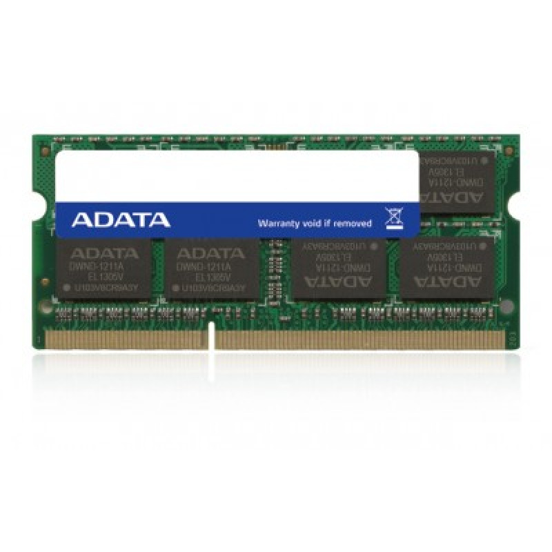 MEMORIA ADATA SODIMM DDR3L 8GB PC3L-12800 1600MHZ CL11 204PIN 1.35V LAPTOP/AIO/MINI PCS (ADDS1600W8G11-S)