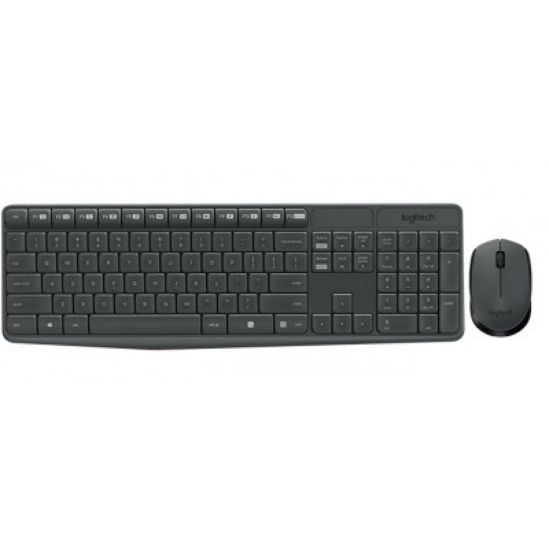 TECLADO/MOUSE LOGITECH MK235 GRIS INALAMBRICO USB PARA PC ALCANCE HASTA 10 MTS image 2