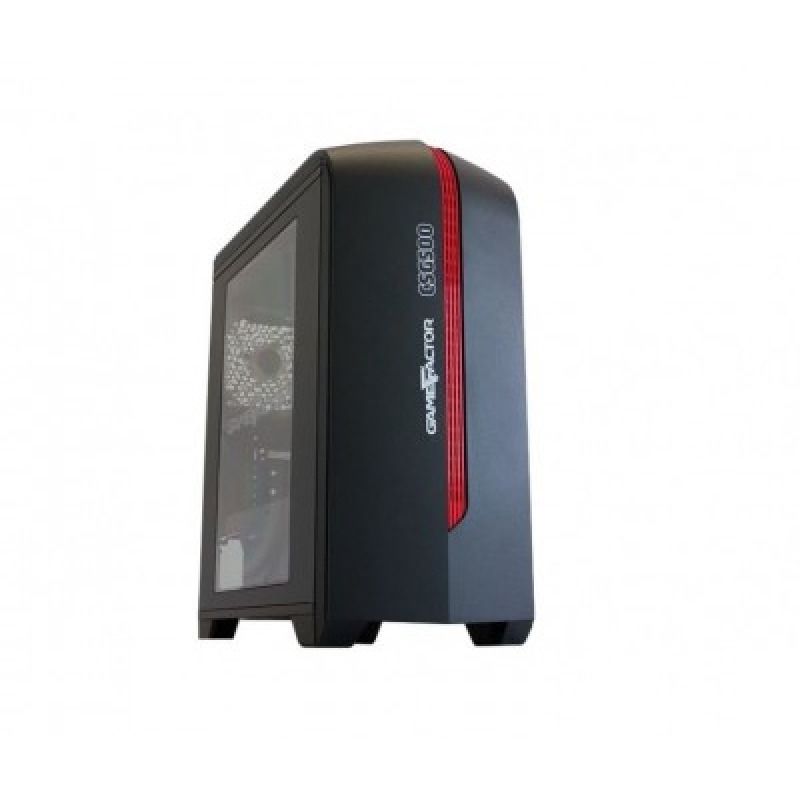 Game Factor CSG500 Micro Tower Negro, Rojo image 2