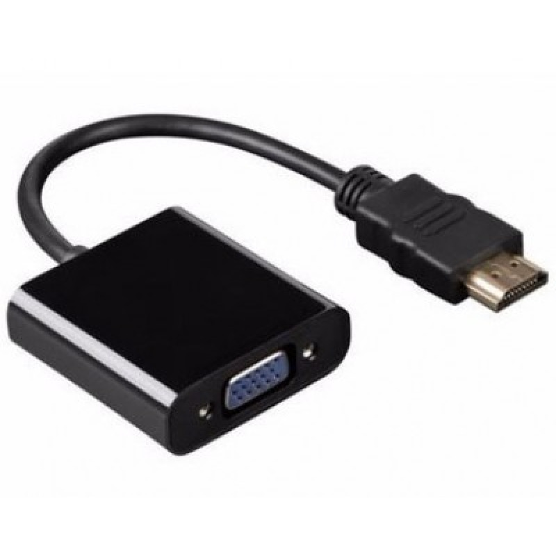 CONVERTIDOR BROBOTIX HDMI MACHO A VGA HEMBRA, NEGRO image 2
