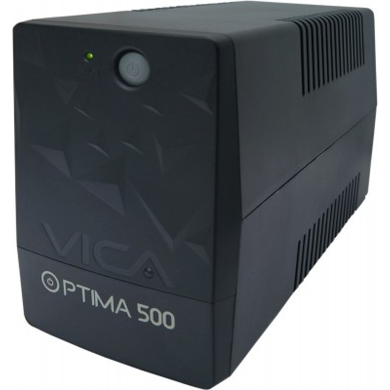 NO BREAK UPS VICA OPTIMA 500 CON REGULADOR INTEGRADO 500VA 240WATTS 6 TOMAS TIPO NEMA 5-15R SOFTWARE DE MONITOREO 3 AÑOS DE GARANTIA EQUIPO 2 EN BATERIAS