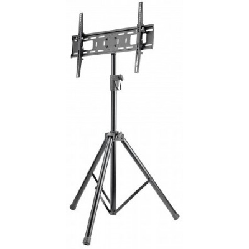 MANHATTAN 461412- Soporte de Piso para Pantallas de 37 a 70 Pulgadas/ 35 Kg de Carga/ Trípode con Ajuste de Altura de 1.24 a 1.88 Mts/ Ajuste de Inclinación/ VESA 200/ 400x200/ 300/ 400/ 600x400/