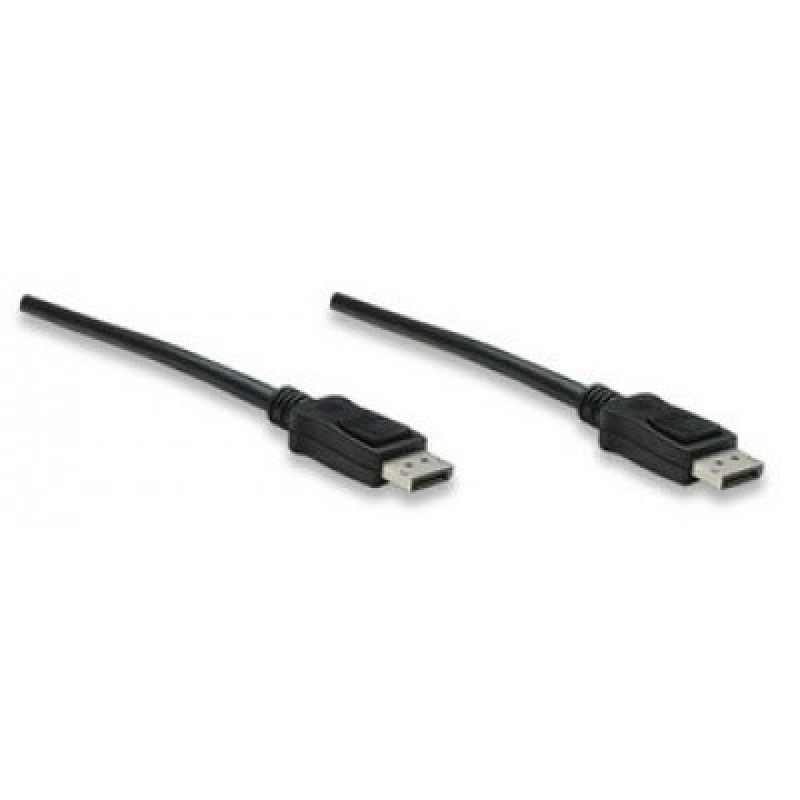 CABLE DISPLAYPORT,MANHATTAN,307093, V1.2 M-M 3.0M NEGRO 4K60HZ image 2