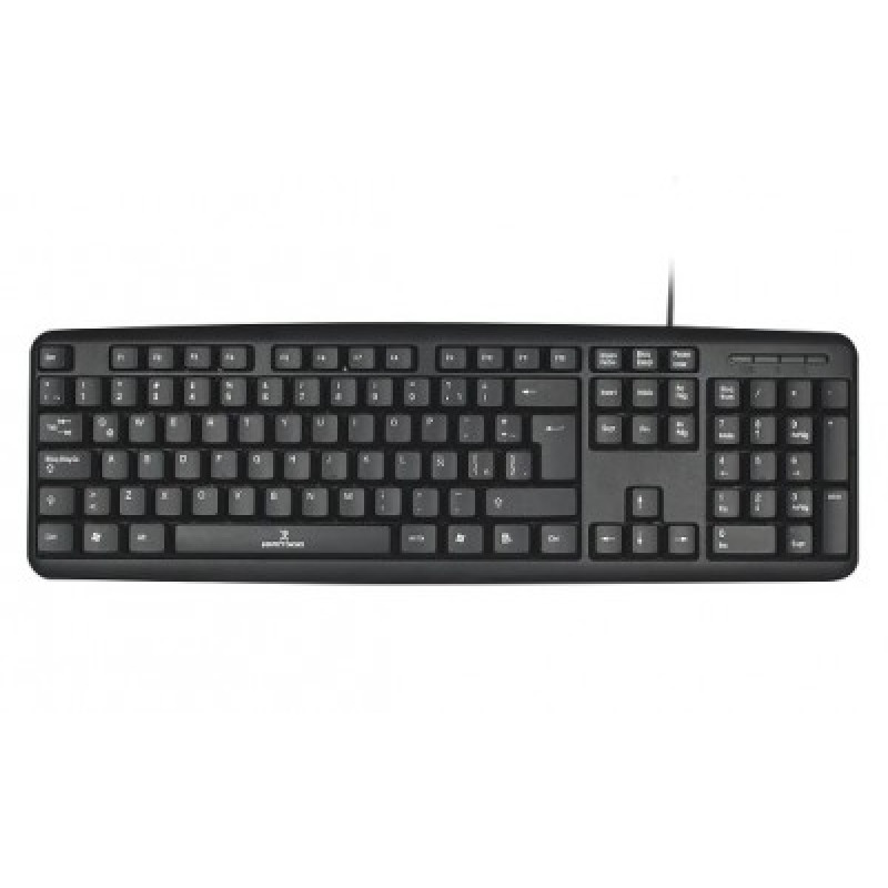 TECLADO ALAMBRICO RESISTENTE A SALPICADURAS Y DERRAMES TECLAS DE MEMBRANA CONECTOR USB PERFECT CHOICE - NEGRO image 2