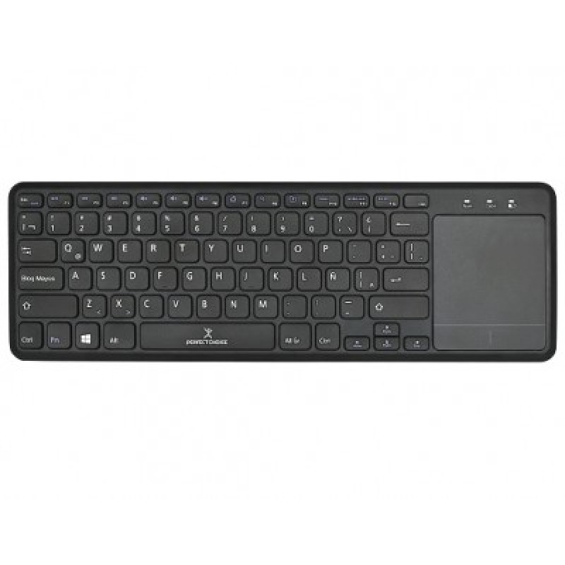 TECLADO INALAMBRICO CON TOUCH PAD TECLAS DE TIJERA Y ACCESOS RAPIDOS CONECTOR USB PERFECT CHOICE - NEGRO image 2