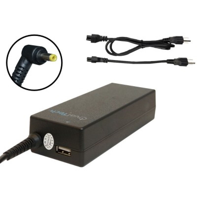 Ovaltech OTAC-E67 adaptador e inversor de corriente Auto 90 W Negro
