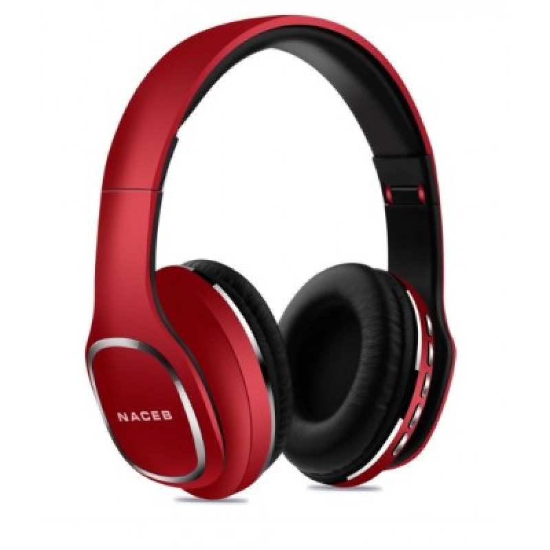 AUDIFONOS NACEB (NA-0307R) CETUS,DIADEMA,MICROFONO,BLUETOOTH,PLEGABLE,ROJO image 2