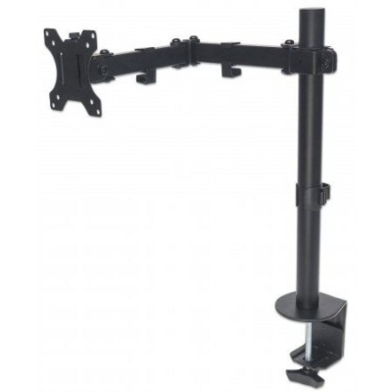 MANHATTAN 461542 - Soporte de Escritorio para Monitores de 13 a 32 Pulgadas/ 8 Kg de Carga/ Brazo Doble Articulado/ Ajuste Horizontal y Vertical/ VESA 75/ 100/ image 2