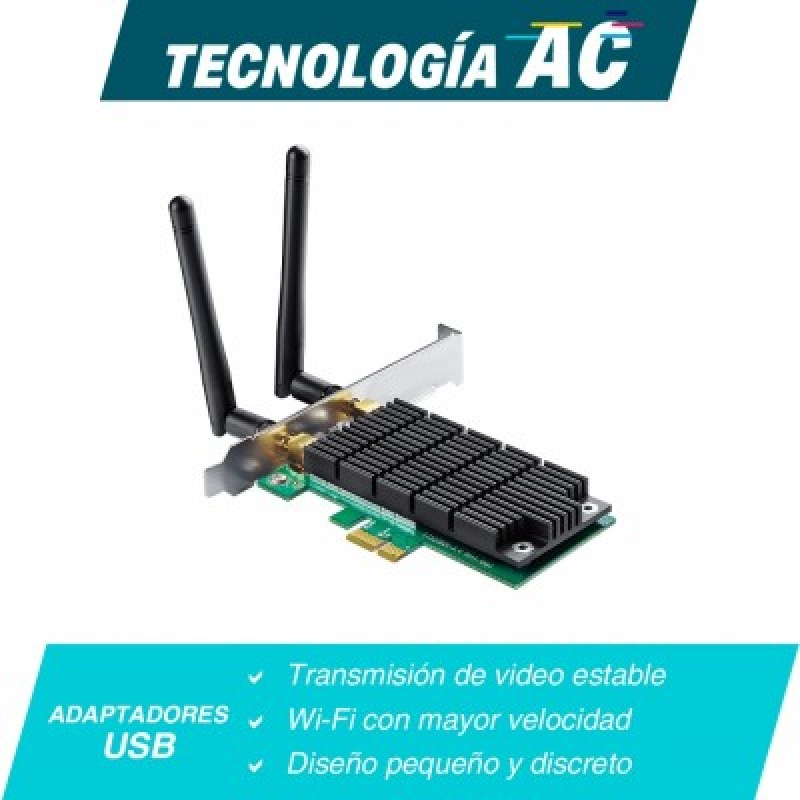 Adaptador  PCI inalámbrico doble banda AC 1200 Mbps / Antena de alta ganancia / Tecnología MUMUMO 2X2 / Soporte de perfil bajo y Altura completa image 3