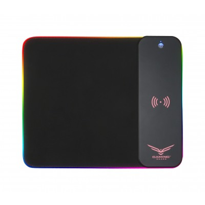 MOUSE PAD NACEB (NA-0926) RGB,CARGA INALAMBRICA,31*40,TELA,NEGRO image 2