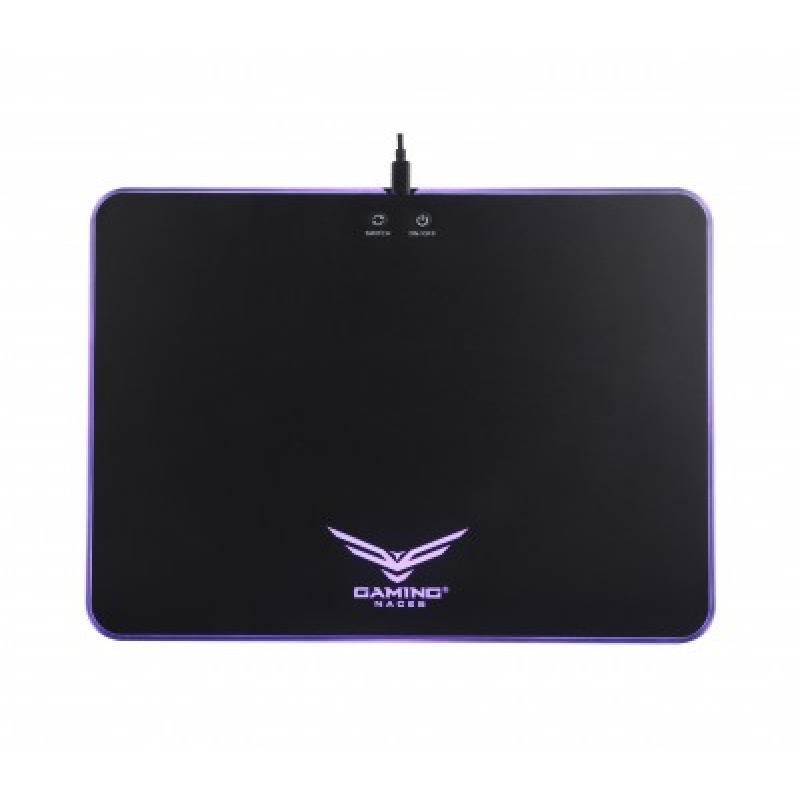 MOUSEPAD GAMER NACEB BASE RIGIDA ILUMINACION RGB NEGRO 36x26x0.5CM image 2
