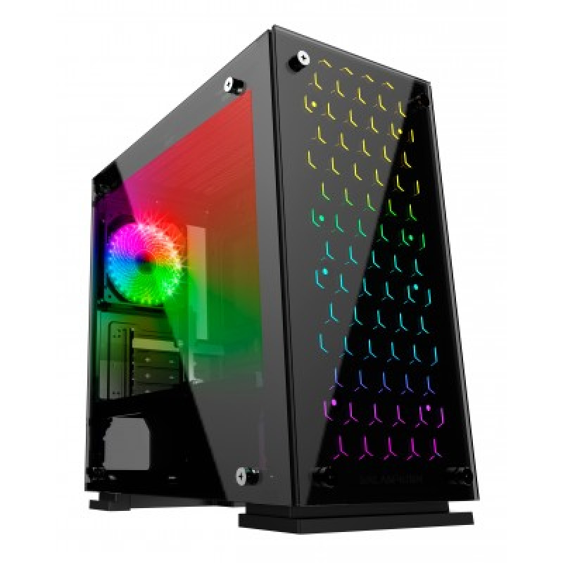 GABINETE GAMER BALAMRUSH TALOS / MICRO TORRE / MICRO ATX, MINI ITX / VENTILADOR RGB / PANEL CRISTAL TEMPLADO, METAL / NEGRO / BR-922968 image 2