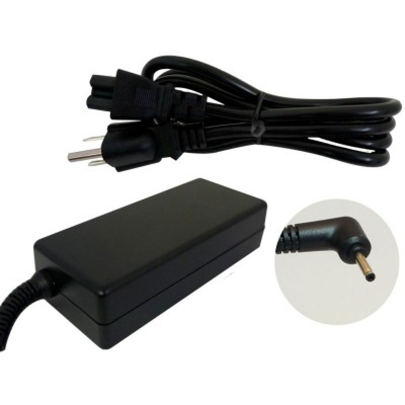 Generico AC-ASUS AGUJA adaptador e inversor de corriente Interior Negro image 2