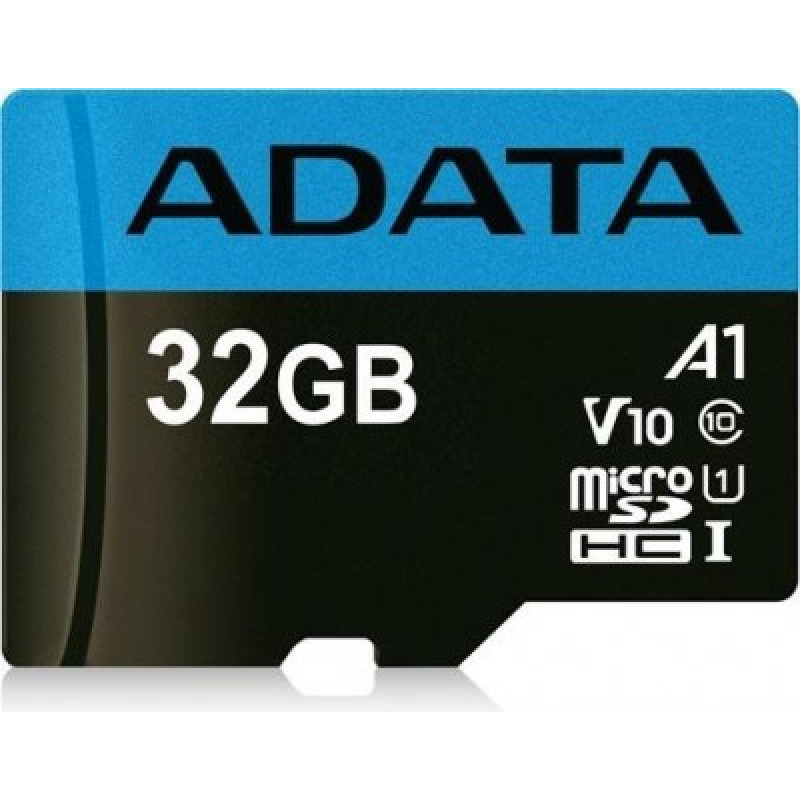 MEMORIA ADATA MICRO SDXC/SDHC 32GB UHS-I 100MB/25MB CLASE 10 V10 A1 C/ADAPTADOR (AUSDH32GUICL10A1-RA1)