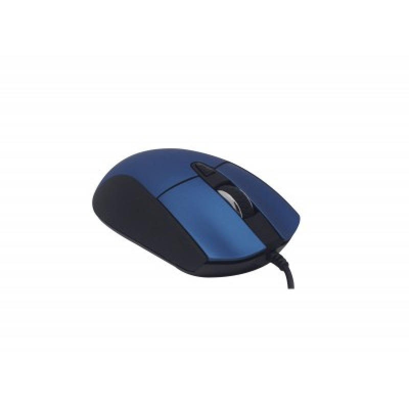 MOUSE NACEB ALAMBRICO OPTICO ERGONOMICO HASTA 2400DPI AZUL 6 BOTONES