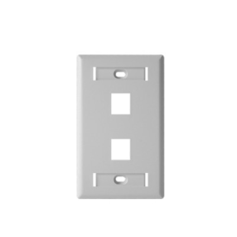 BELDEN AX102655 - Placa frontal / 2 Ventanas / Color blanco image 2