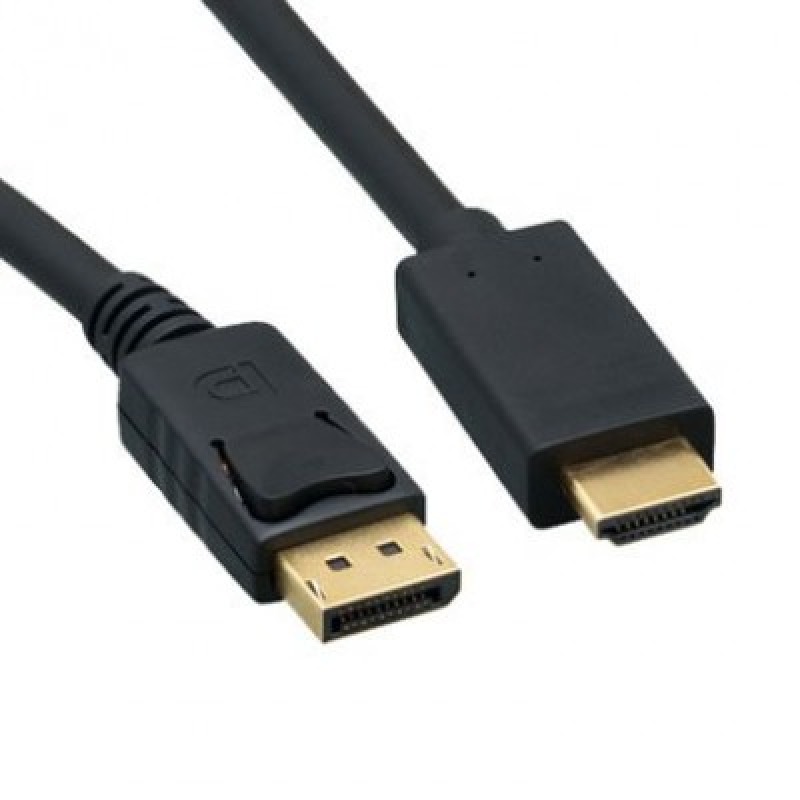 CABLE BROBOTIX  DISPLAYPORT A HDMI V1.2 DE 1.80MTS, NEGRO image 2