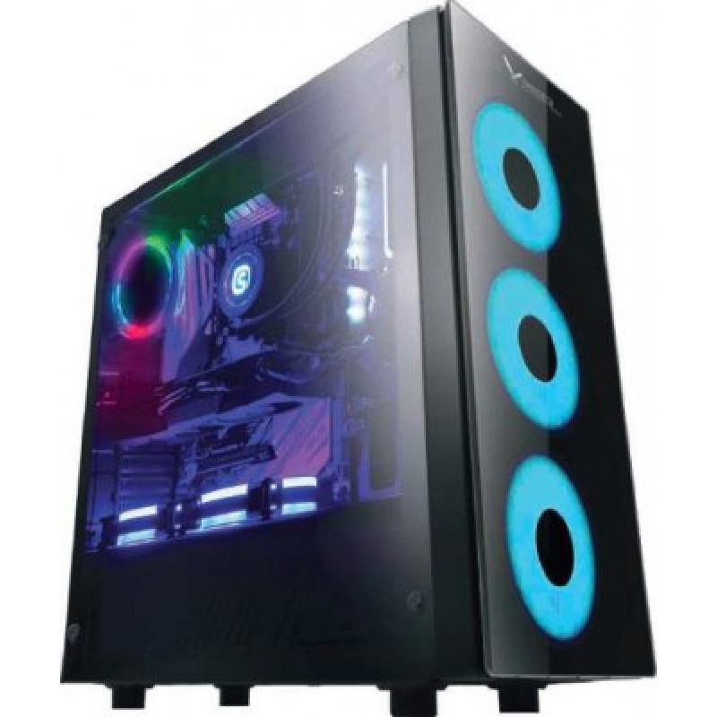 GABINETE XZEAL (XZCGB12B) XZ110-1, MICRO ATX,PANEL VIDRIO,1*USB 3.0,1*USB 2.0,3*VENTILADOR RGB,NEGRO image 2