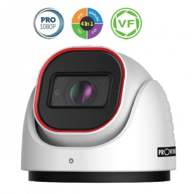 CAMARA AHD / PROVISION ISR / DI-320A-VF / TIPO DOMO / 2MP / IR 40 MTS / LENTE VARIFOCAL / IP67 