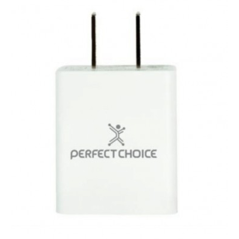 ADAPTADOR DE CORRIENTE USB 2.4A PERFECT CHOICE BLANCO image 2
