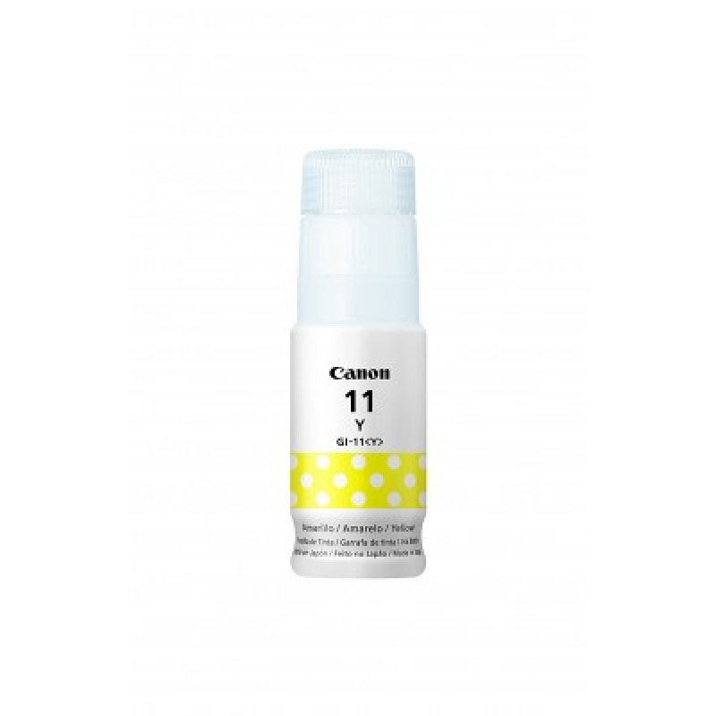 BOTELLA DE TINTA CANON GI-11Y AMARILLO,RENDIMIENTO 7,700 PAGINAS,COMPATIBLE: G3160,G2160.