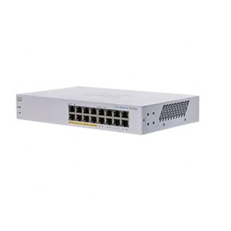 SWITCH CISCO BUSINESS CBS, 16 PUERTOS 10/100/1000 GIGABIT, NO ADMINISTRABLE, POE, 32 GBIT/S image 2