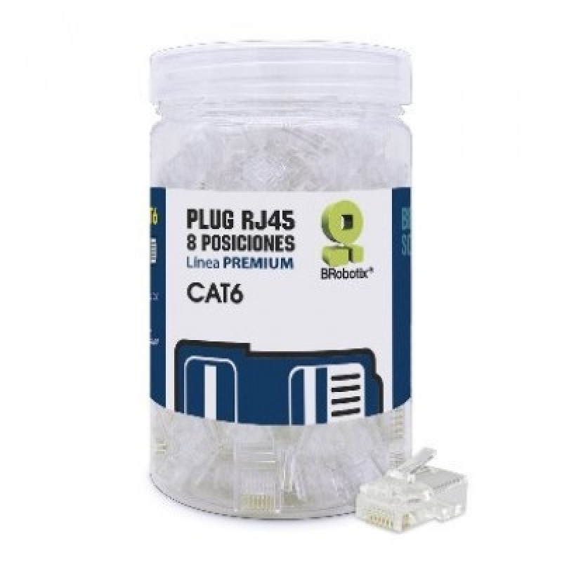 PLUG RJ45 CAT6  BROBOTIX UTP 100 PZ BOTE  image 2