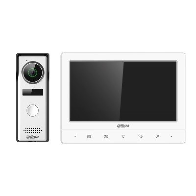 DAHUA DHI-KTA02 - Kit de Videoportero Analógico/ Monitor con Pantalla de 7 Pulgadas/ Botones Touch/ Frente de Calle con Camara de 1.3 Megapixeles/ DWDR/ IP66/ Apertura de Puerta/ Soporta Hasta 2 Frentes de Calle + 3 Monitores/  image 2