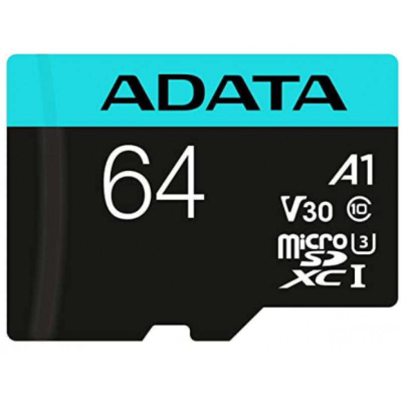 MEMORIA ADATA MICRO SDXC/SDHC 64GB UHS-I 100MB/80MB CLASE 10 V30 A2 C/ADAPTADOR (AUSDX64GUI3V30SA2-RA1) image 2