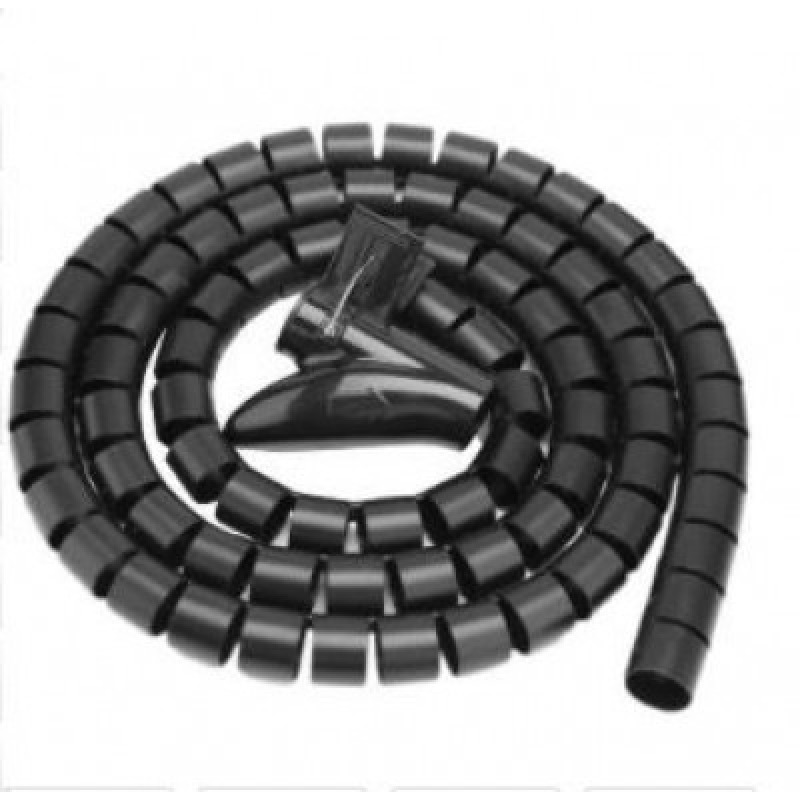 ORGANIZADOR DE CABLES BROBOTIX 1.5 MTS, EN TUBO, NEGRO image 2