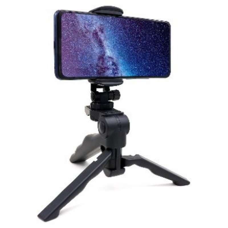 TRIPIE BROBOTIX PORTATIL MULTIFUNCIONAL NEGRO 4 EN 1, PARA CELULAR, CAMARA, WEBCAM, VIDEOPROYECTOR, GIRO 360 GRADOS,  NEGRO