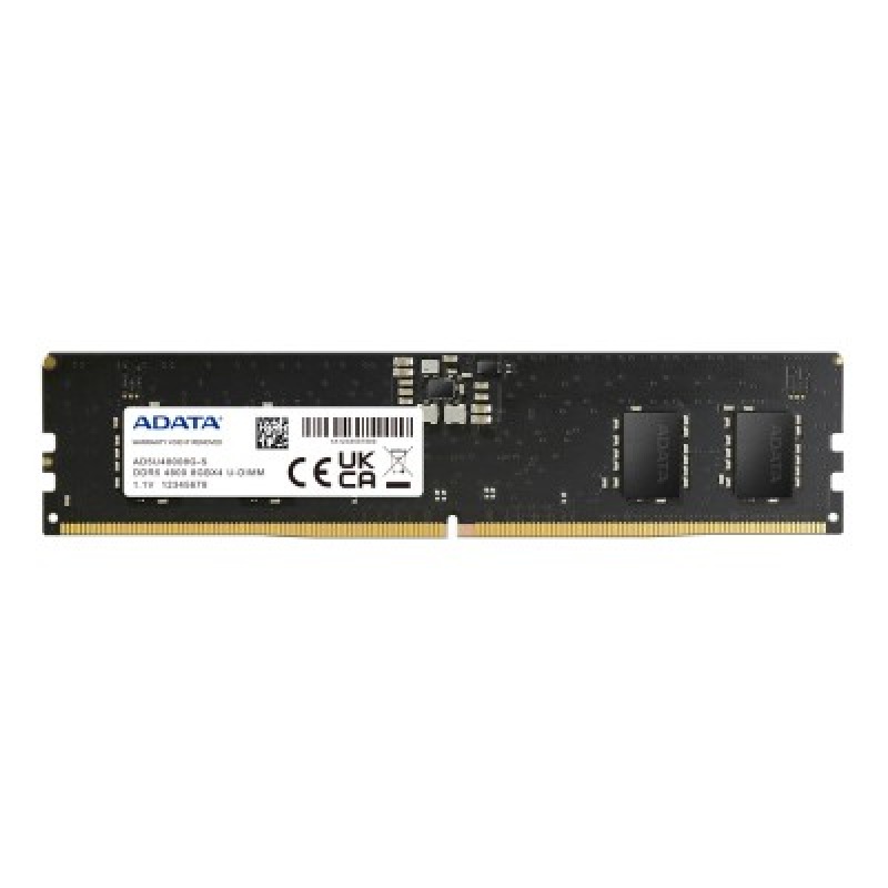 MEMORIA ADATA UDIMM DDR5 8GB PC5-38400 4800MHZ CL40 288PIN 1.1V PC (AD5U48008G-S)