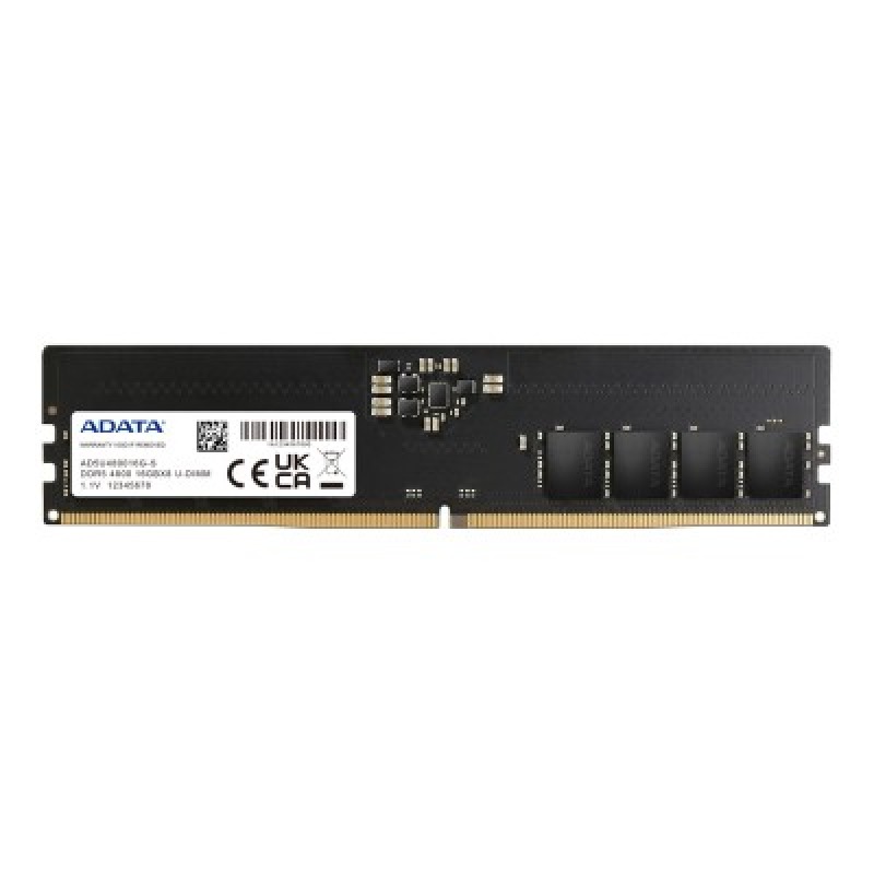 MEMORIA ADATA UDIMM DDR5 16GB PC5-38400 4800MHZ CL40 288PIN 1.1V PC (AD5U480016G-S) image 2