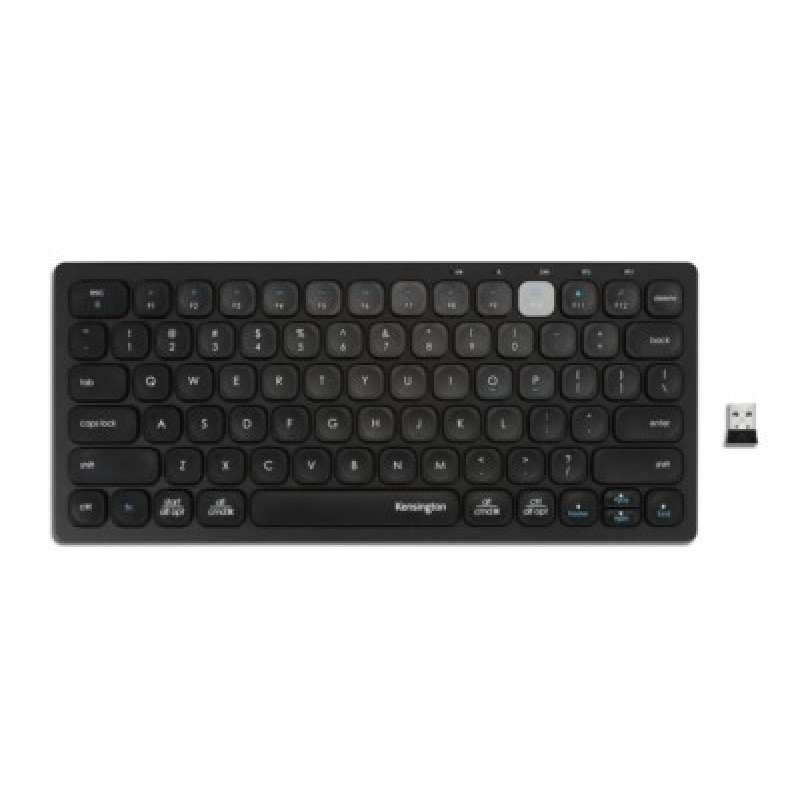 Kensington K75502ES teclado RF inalámbrico + bluetooth QWERTY Español Negro