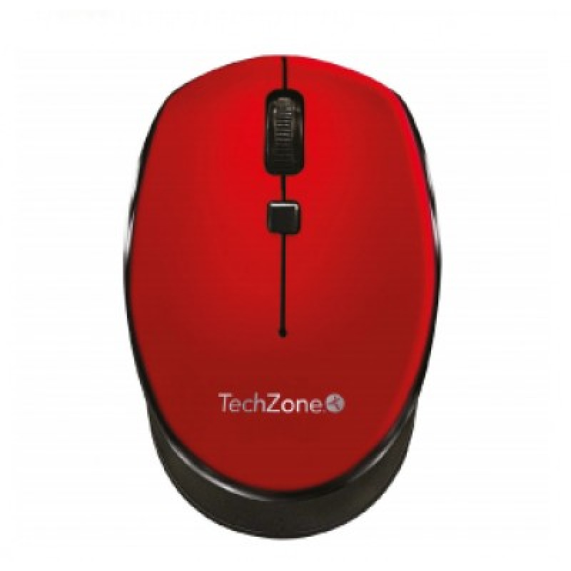 MOUSE TECHZONE TZ19MOU01-INAR OPTICO NANO USB BOTONES ROJO image 2