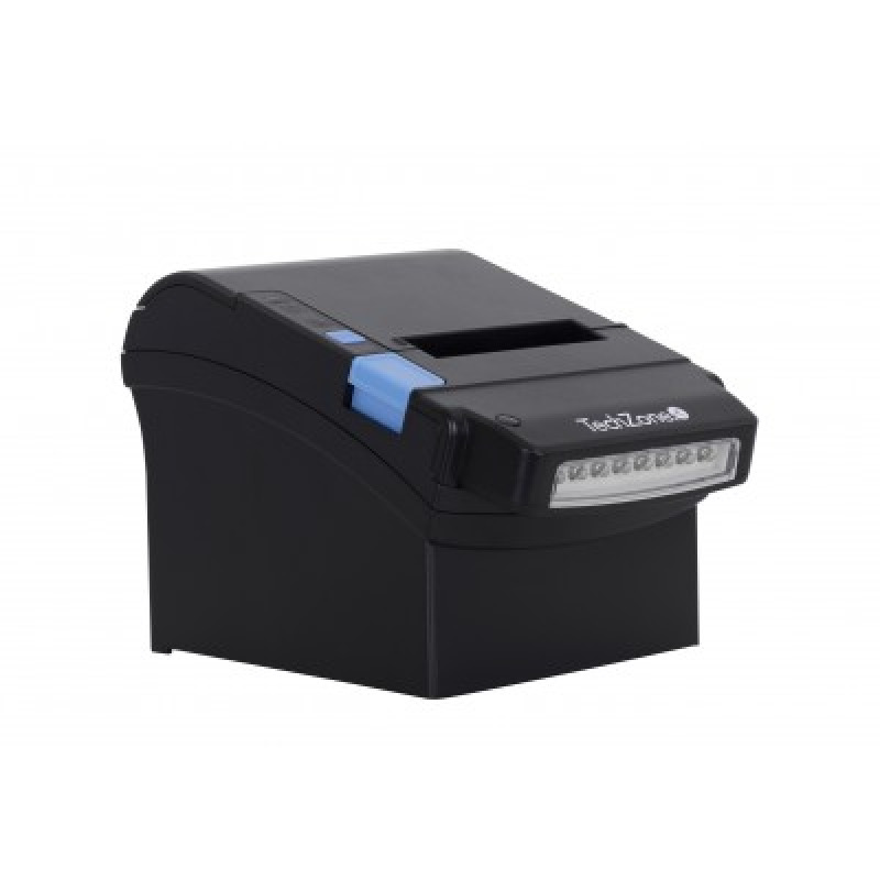 MINIPRINTER TECHZONE TZBE400, TERMICA, 80 MM, VEL 260 MM/S, 576 DPI, USB, SERIAL, RJ45,RJ11, DETECTOR DE BILLETES FALSOS, CORTADOR AUTOMATICO, 1 AÑO DE GARANTIA image 2
