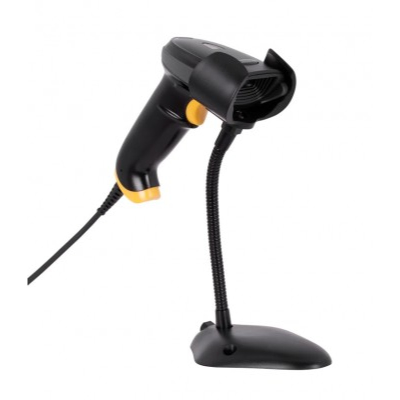 LECTOR CODIGO DE BARRAS TECHZONE TZBESC4, NEGRO, BIDIRECCIONAL, USB, 1D, 2D, ALCANCE 16 CM, 100 LECTURAS POR SEGUNDO, BASE AJUSTABLE Y REMOVIBLE image 2