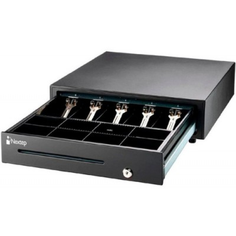 CAJON DE DINERO NEXTEP 5 BILLETES 8 MONEDAS RJ-11 MANUAL Y ELECTRONICA 12V NE-515 image 2