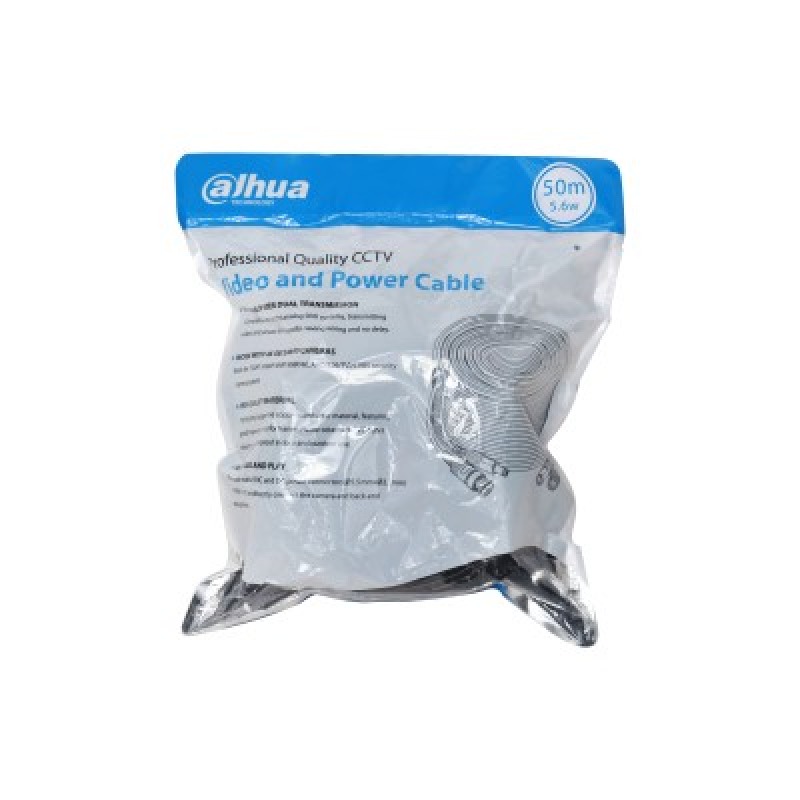 DAHUA DH-PFM942I-50-5 - Cable de 50 Metros Armado para Video y Energía/ con Conectores BNC y de Energía/  Para Camaras Hasta 4k/ Soporta: AHD/CVI/TVI/CVBS/ Uso Exterior e Interior/ Cobre de Alta Pureza/  image 2