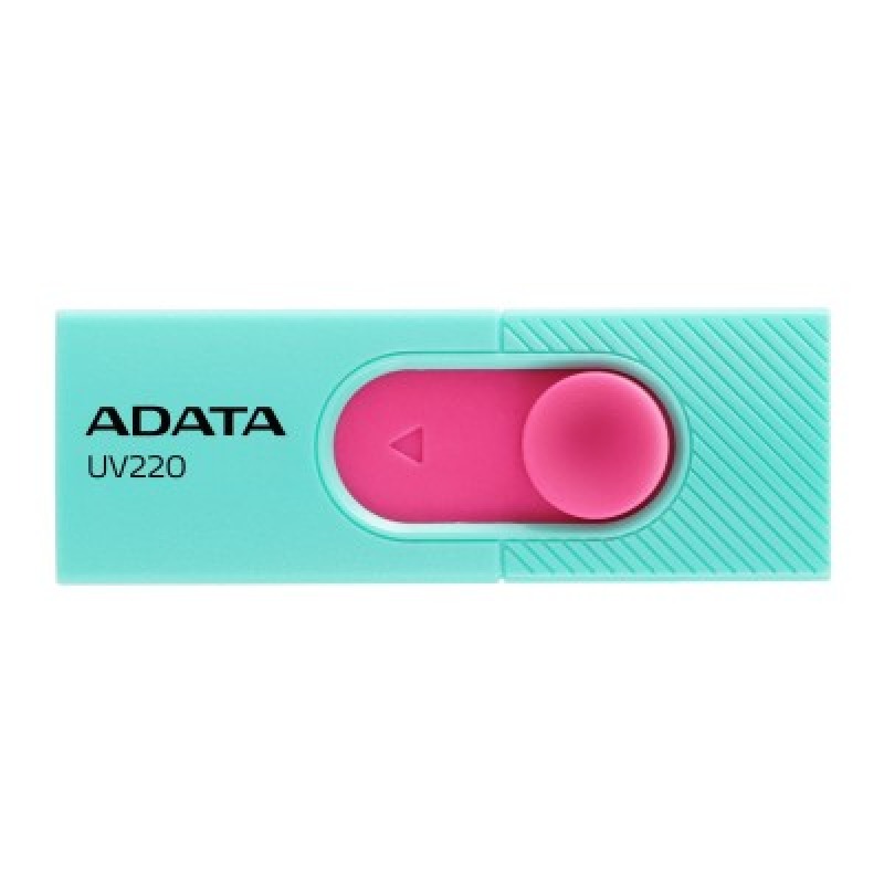 MEMORIA ADATA 32GB USB 2.0 UV220 RETRACTIL AZUL-ROSA (AUV220-32G-RGNPK)
