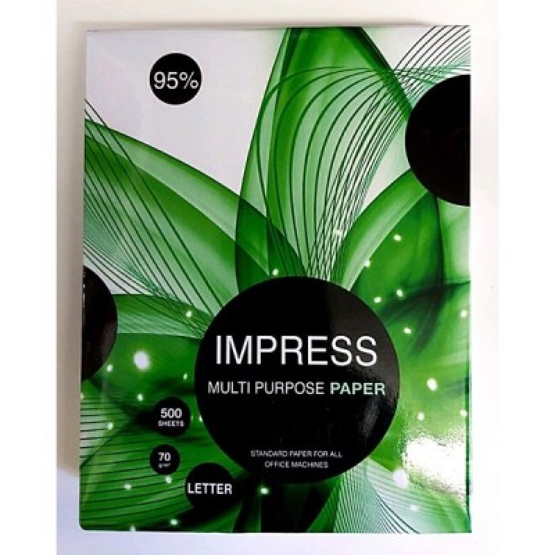 Impress 6951476310602 papel para impresora de inyección de tinta 216x279 mm Mate 500 hojas Blanco