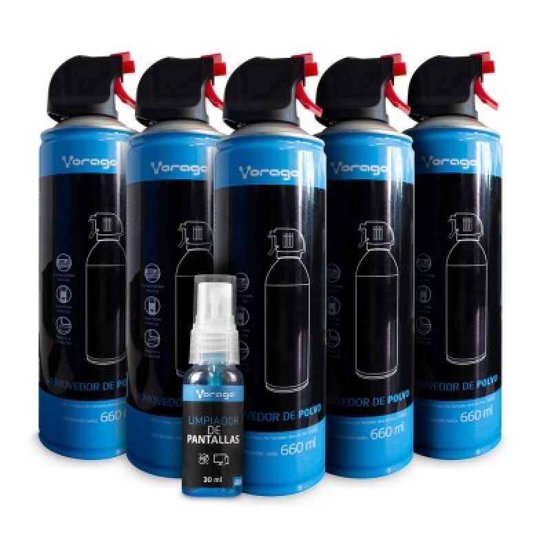 Vorago KIT5-PCLN-300 kit de limpieza para equipos Universal Filtro de aire comprimido de limpieza de equipos 660 ml image 2