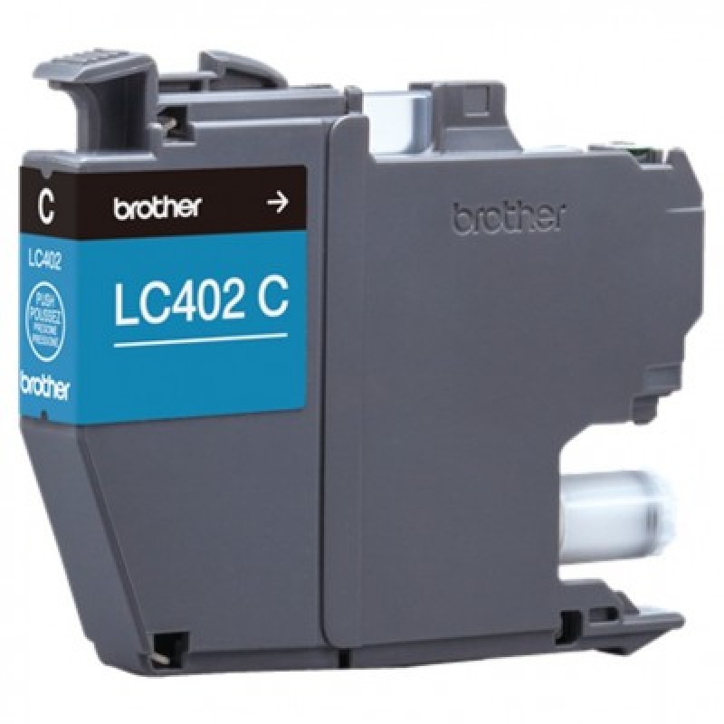 CARTUCHO BROTHER LC402C CYAN, RENDIMIENTO 550 PAGINAS