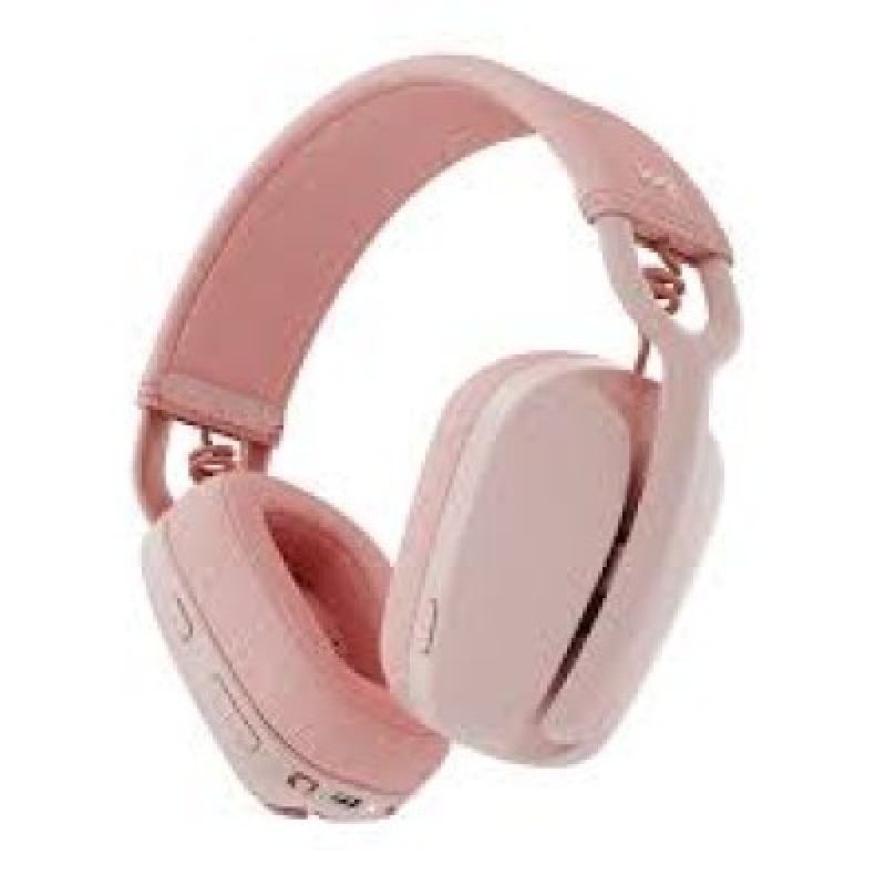 AUDIFONOS DIADEMA LOGITECH ZONE VIBE 100 INALAMBRICOS RECARGABLES CONTROL DE AUDIO ROSA