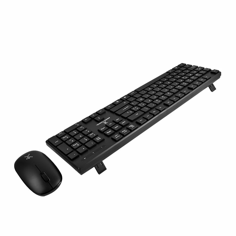 KIT TECLADO Y MOUSE INALAMBRICOS CONECTOR USB RESISTENTE A DERRAMES SILENCIOSO PERFECT CHOICE DUST - NEGRO image 4