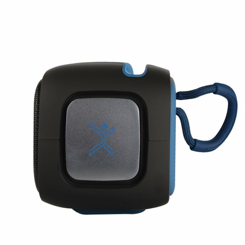 BOCINA INALAMBRICA BLUETOOTH PORTATIL CON MICROFONO KARAOKE RECARGABLE FUNCION TWS RESISTENTE A SALPICADURAS PERFECT CHOICE OUTDOORS LITE - AZUL image 4