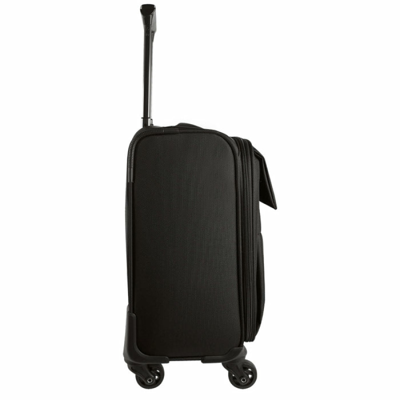 MALETA DE VIAJE ROTACION 360 GRADOS EN RUEDAS CON TROLLEY Y COMPARTIMIENTO PARA LAPTOP 15.6 PULGADAS PERFECT CHOICE PRIT - NEGRO image 4