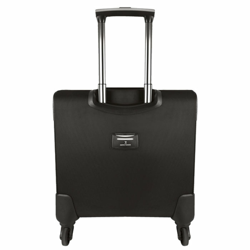 MALETA DE VIAJE ROTACION 360 GRADOS EN RUEDAS CON TROLLEY Y COMPARTIMIENTO PARA LAPTOP 15.6 PULGADAS PERFECT CHOICE PRIT - NEGRO image 5