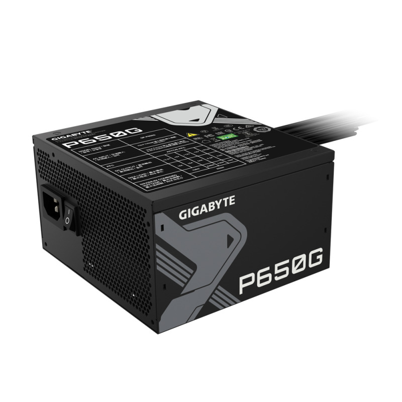 Gigabyte GP-P650G unidad de fuente de alimentación 650 W 20+4 pin ATX ATX Negro image 3
